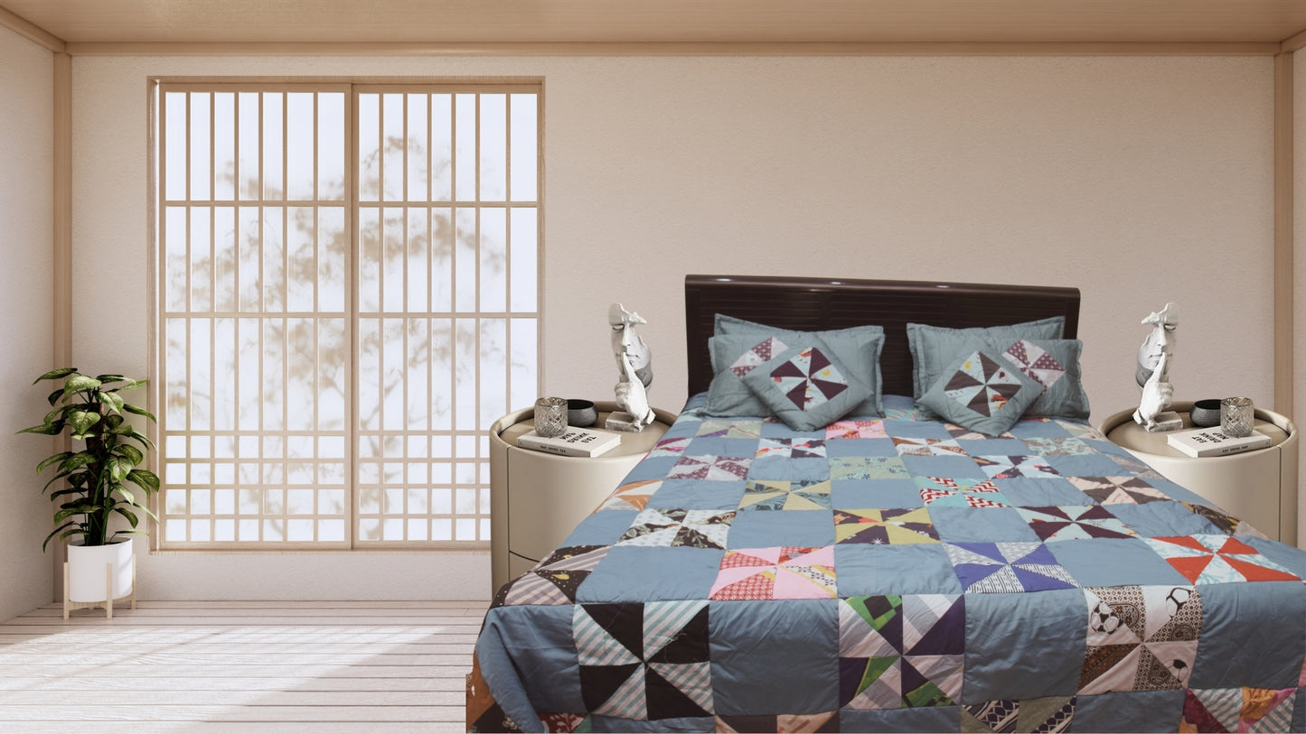 Pinwheel block Bedspread or comforter