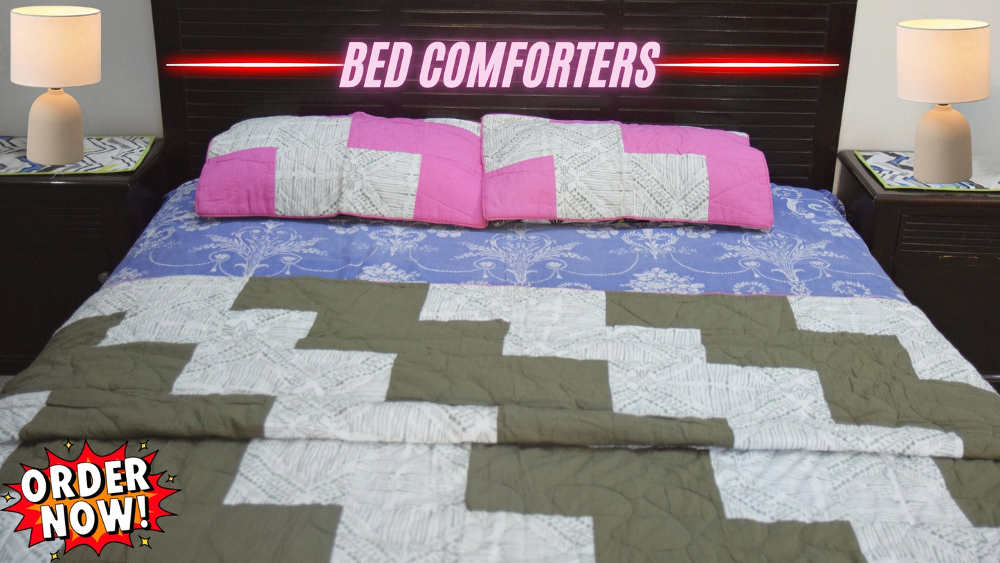 Patchworked comforter