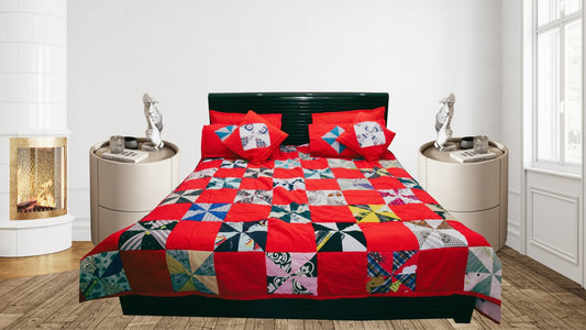 Pinwheel block Bedspread or comforter