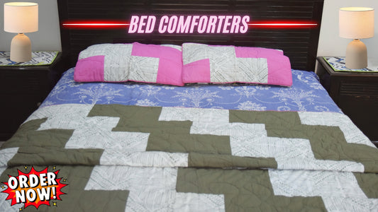 Patchworked comforter