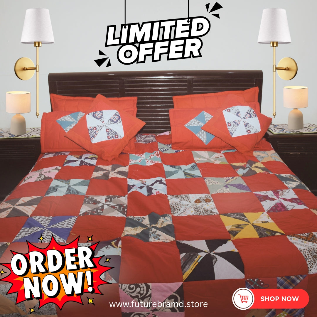 Pinwheel block Bedspread or comforter