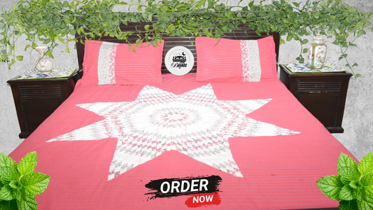 Lone star patchworked Bedcover